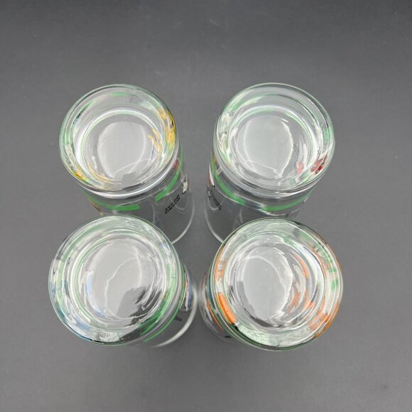 Vintage 1984 Disney 4 Glasses Hooks Drug Store Mickey Minnie Goofy Donald Duck - Picture 13 of 15